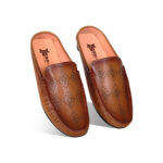 Laser Cut Design Leather Half Loafer For Men SB-S896
