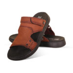 Nubuck Leather Adjustable Strap Casual Sandal For Men SB-S900