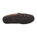 Brown Croco Pattern Leather Half Shoes For Men SB-S912