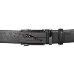 Stylish Black Leather Gear Belt For Men SB-IB037