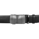 Stylish Checkered Buckle Leather Gear Belt For Men SB-IB050