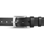Classic Black One Part Leather Belt For Men-IB112