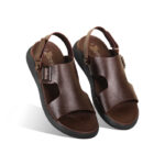 Leather Adjustable Strap Casual Sandal For Men SB-S885