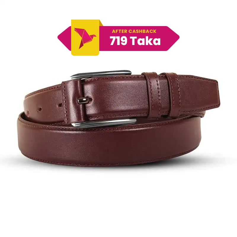 Classic Rich Brown Leather Belt For Men SB-B204