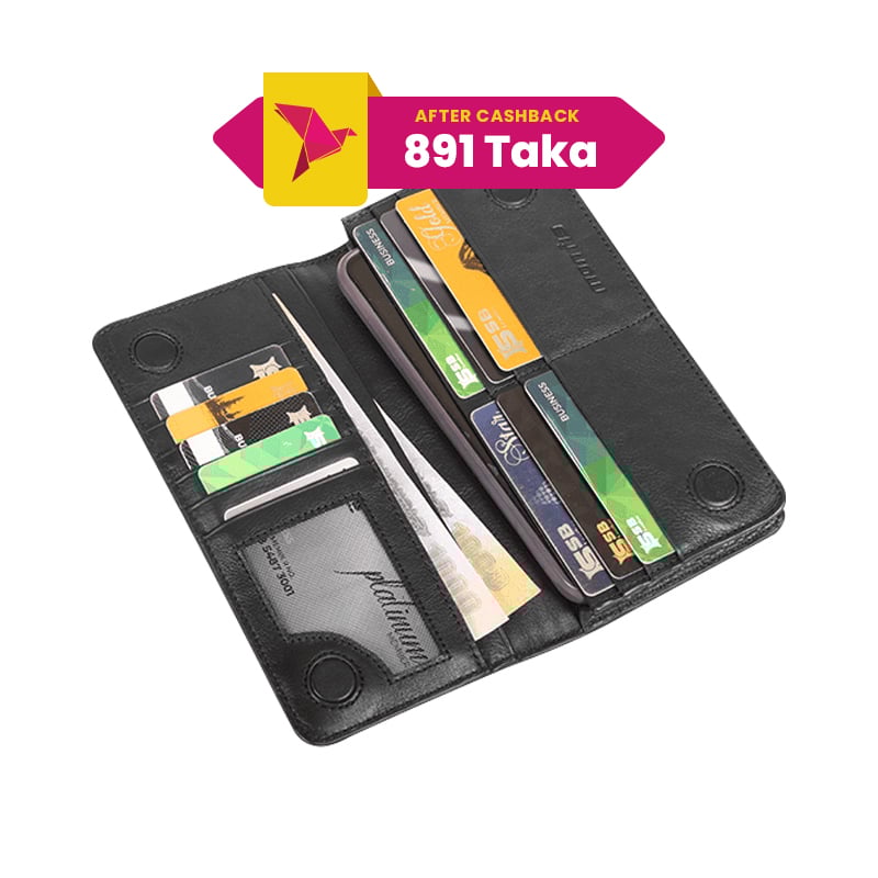 Monfia Leather Long Wallet-MFW02