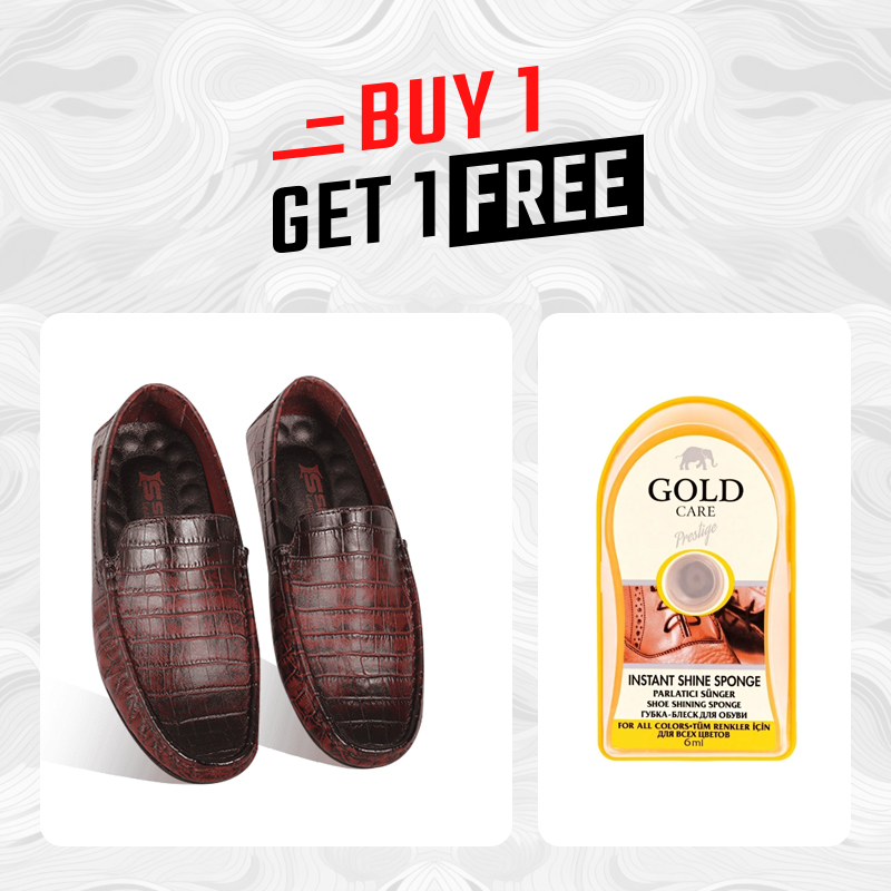 Crocodile Pattern Leather Loafer SB-S1085