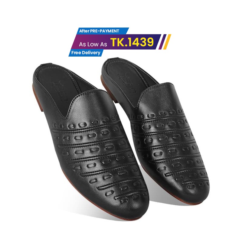 Braided Design Leather Half Shoes For Men SB-S888