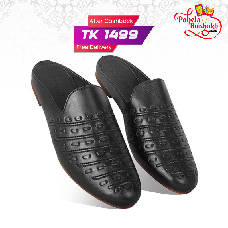 Braided Design Leather Half Shoes For Men SB-S888