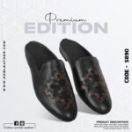 Braided Design Leather Half Shoes For Men SB-S890
