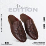Braided Design Leather Half Shoes For Men SB-S891