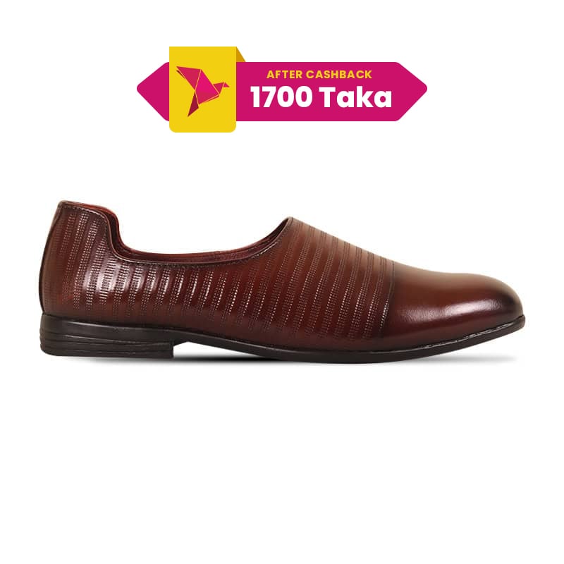 Classic Antique Brown Formal Slip-On Shoes For Men SB-S942