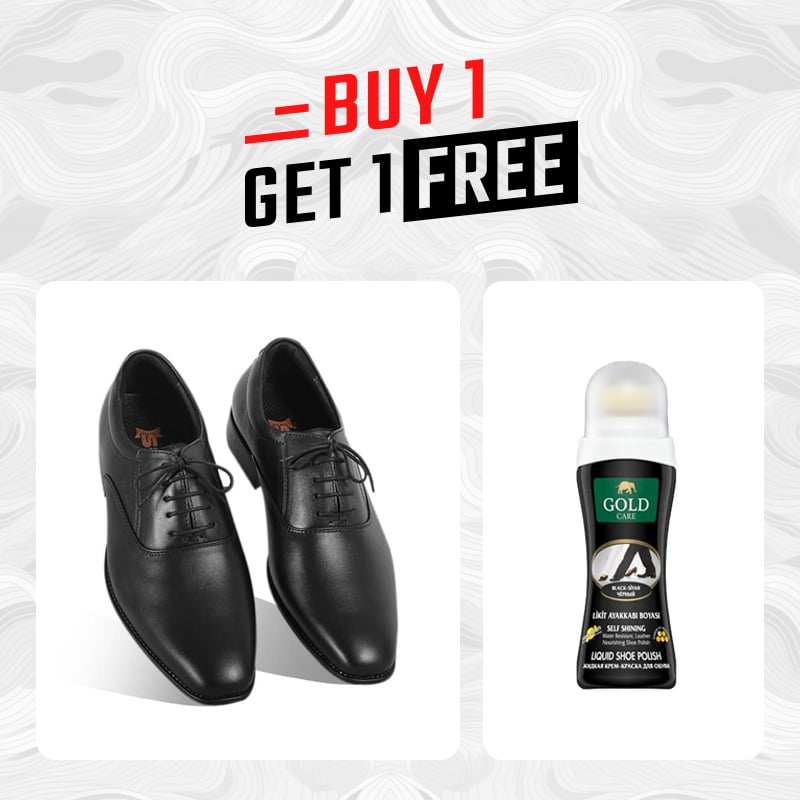 Classic Black Leather Oxford Shoes For Men SB-S992