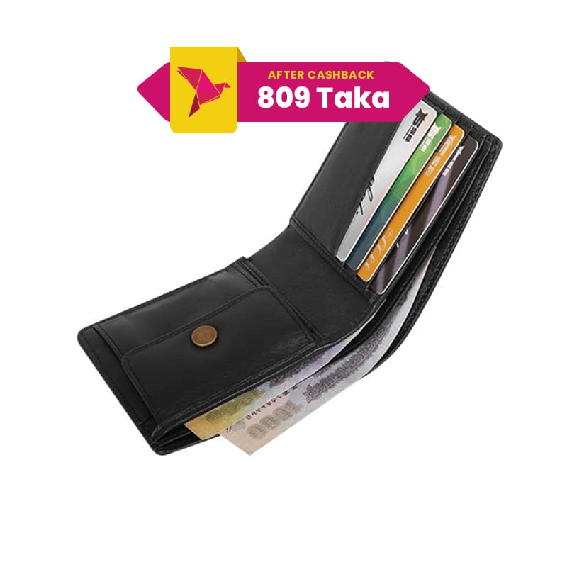 Black Elegance Croco Textured Leather Wallet For Men SB-W242