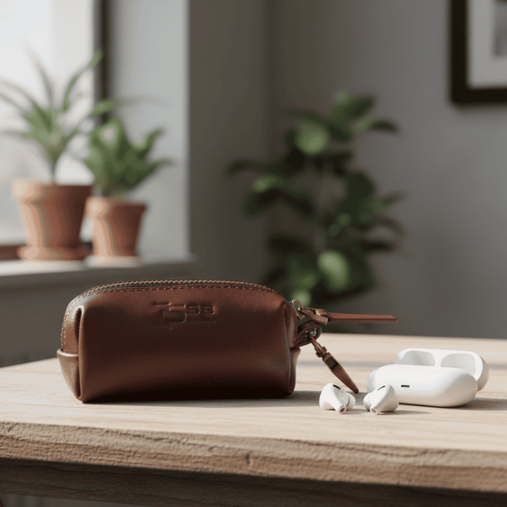 Leather Earbuds & Key Bag SB-EK04