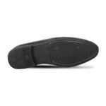 Classic Black Textured Leather Tassel Shoes For Men SB-S928