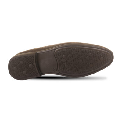 Reddish-Brown Textured Leather Tassel Shoes For Men SB-S929
