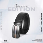 Stylish Magic Buckle Leather Gear Belt For Men SB-IB058