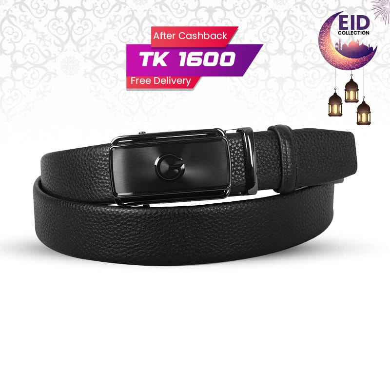Stylish Genuine Pebbled Leather Gear Belt For Men SB-IB080