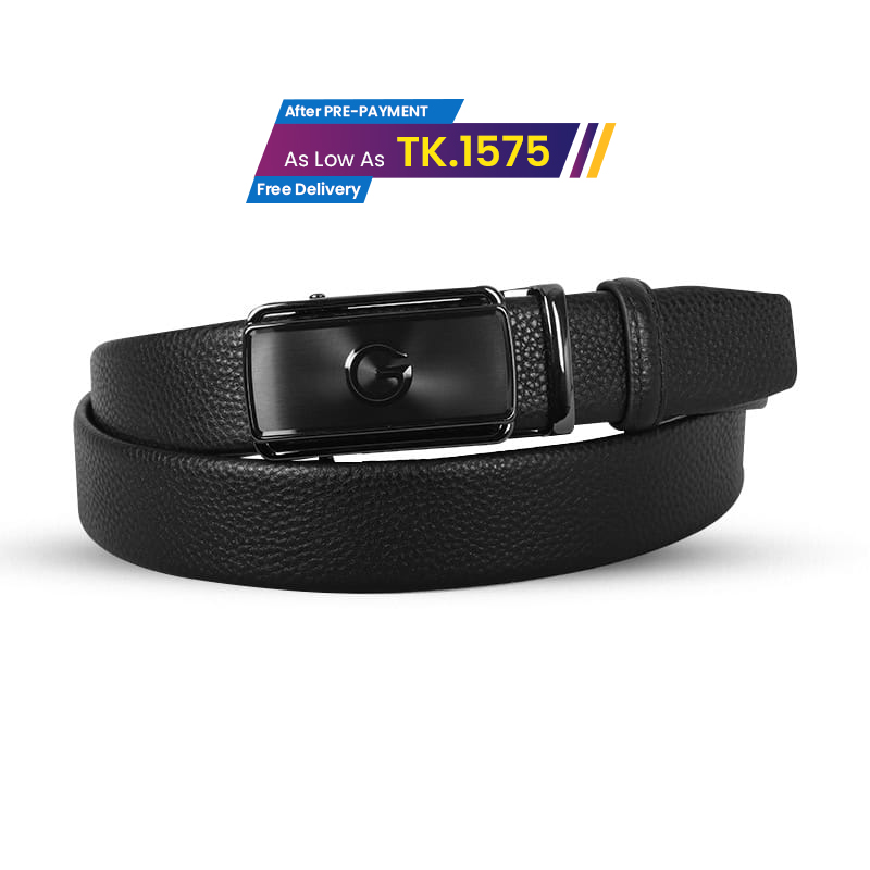 Stylish Genuine Pebbled Leather Gear Belt For Men SB-IB080