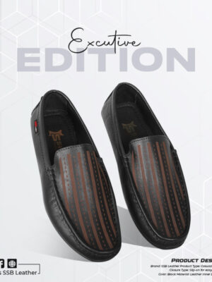 Laser Cut Design Leather Loafer For Men SB-S919