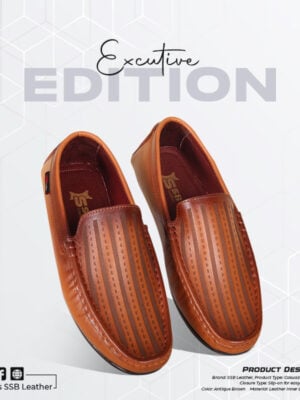 Laser Cut Design Leather Loafer For Men SB-S920
