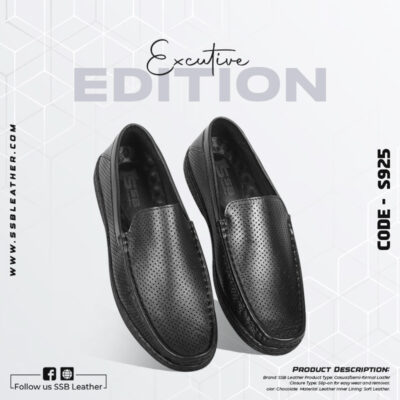 Laser Cut Design Casual Comfort Leather Shoes For Men SB-S925