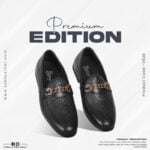 Classic Black Textured Leather Tassel Shoes For Men SB-S928