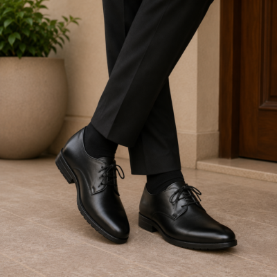 Classic Black Derby Formal Shoes For Men SB-S933