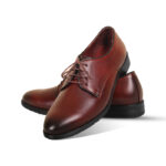 Classic Reddish-Brown Derby Formal Shoes For Men SB-S934