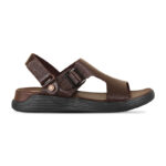 Dark Brown Adjustable Strap Casual Sandal For Men SB-S948