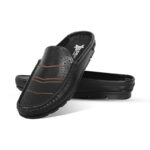Laser Cut Design Leather Half Loafer For Men SB-S963