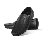 Laser Cut Design Leather Loafer For Men SB-S957