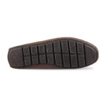 Chocolate Textured Leather Loafer For Men SB-S941