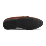 Rich Brown Textured Leather Tassel Formal Shoes For Men SB-S950
