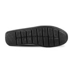 Black Textured Leather Loafer For Men SB-S951