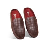Laser Cut Design Leather Half Loafer For Men SB-S966