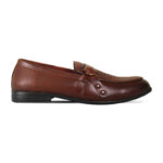 Rich Brown Textured Leather Tassel Formal Shoes For Men SB-S950