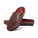 Laser Cut Design Leather Half Loafer For Men SB-S966