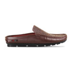 Laser Cut Design Leather Half Loafer For Men SB-S964