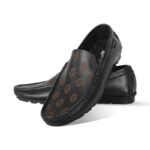 Laser Cut Design Leather Loafer For Men SB-S961