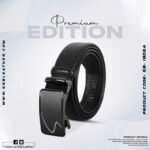 Stylish Buckle Leather Gear Belt For Men SB-IB064
