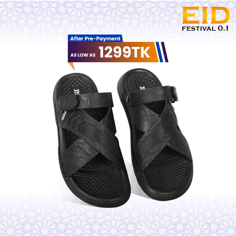 Nubuck Leather Crisscross Strap Sandal SB-S1052
