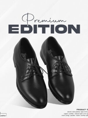 Classic Black Derby Formal Shoes For Men SB-S933