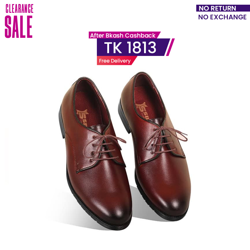 Classic Reddish-Brown Derby Formal Shoes For Men SB-S934