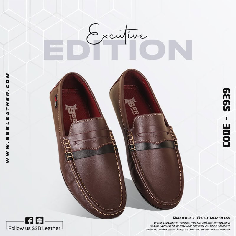 Stylish Design Leather Loafer For Men SB-S939