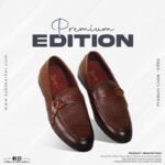 Rich Brown Textured Leather Tassel Formal Shoes For Men SB-S950
