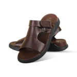 Dark Brown Adjustable Strap Casual Sandal For Men SB-S948