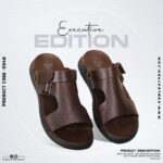 Dark Brown Adjustable Strap Casual Sandal For Men SB-S948
