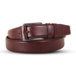 Classic Rich Brown Leather Belt For Men SB-B208