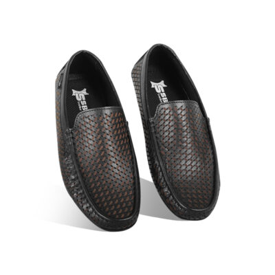 Laser Cut Design Leather Loafer For Men SB-S959